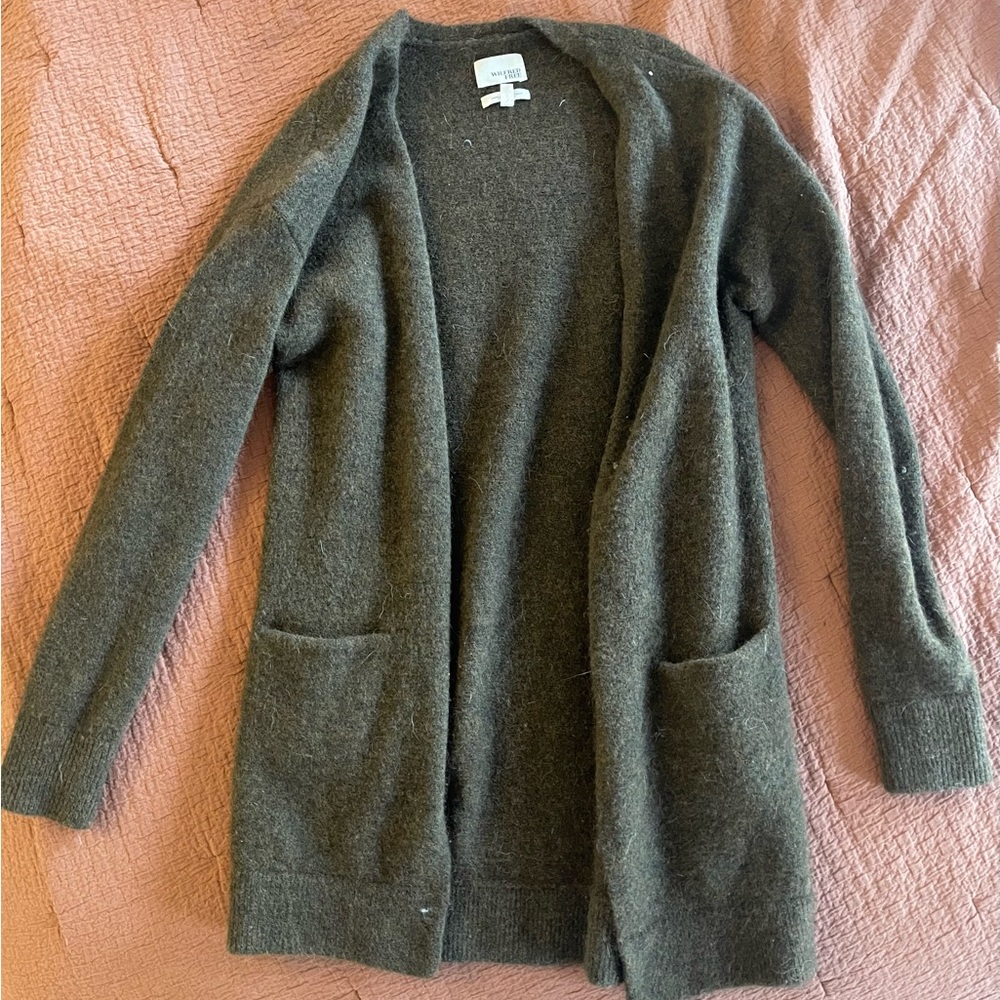Wilfred Free moss green cardigan